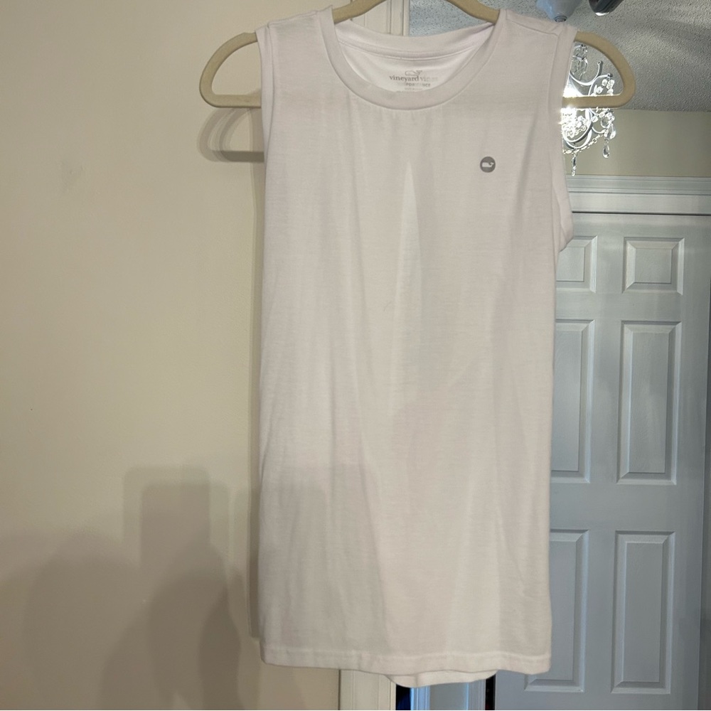 Vineyard Vines Performance White Tank Open Cross Back XS